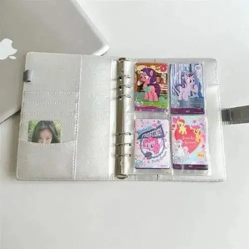 A5 Sliver PU Leather Loose Leaf Binder/Cover , for Journals, Planners and Cardcollections Sailor Creations