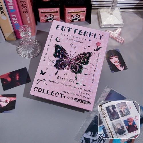 4 Pockets/A5 Laser Butterfly Loose Leaf Binder/Cover , for Journals, Planners and Cardcollections from Sailor Creations