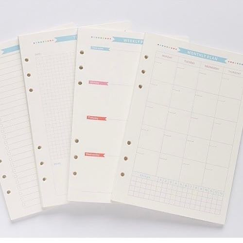 A5/A6 Monthly Planner Inserts for study planners and event planners from Sailor Creations