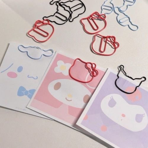 Cute Sanrio Paper Clips for Planner & Journaling Sailor Creations