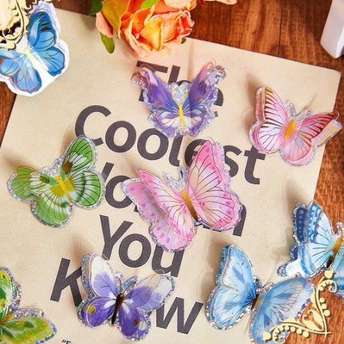 3D Butterfly Stickers for Journals & Planners from Sailor Creations