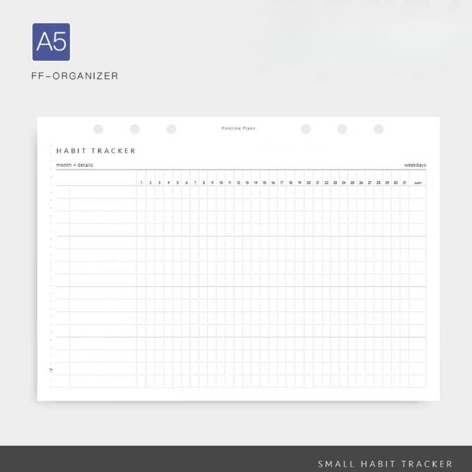 A5 Daily, Weekly & Monthly Habit Tracker – Productivity Habit Tracker Sailor Creations