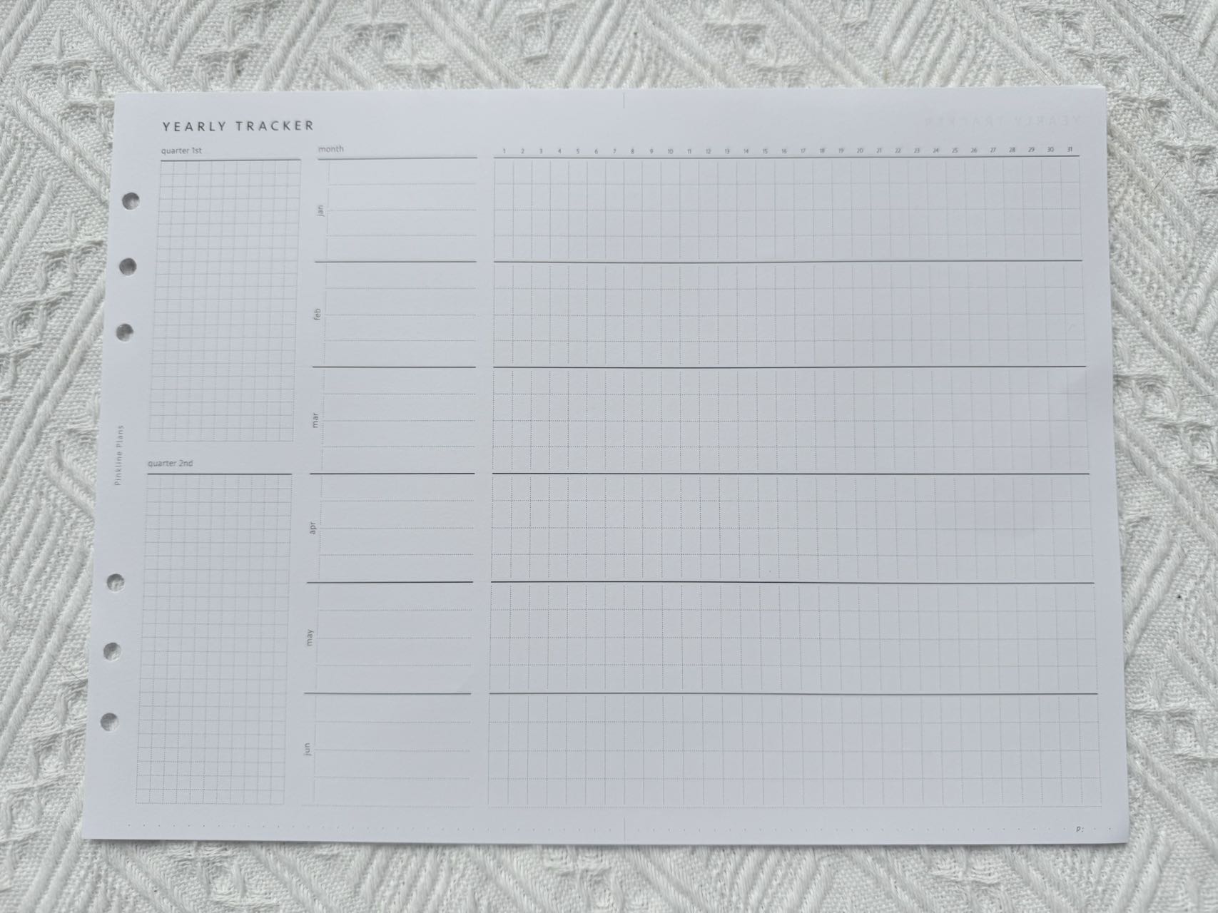 Yearly tracker with goal-setting and habit-planning pages, ideal for New Zealand users. Sailor Creations