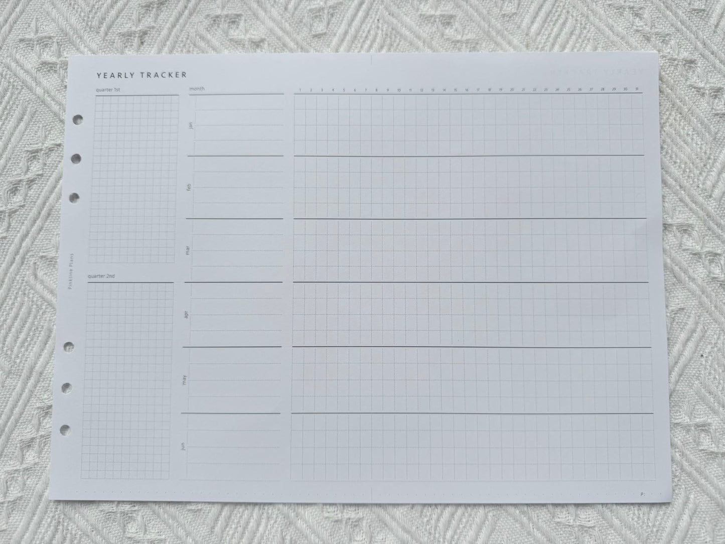 Yearly tracker with goal-setting and habit-planning pages, ideal for New Zealand users. Sailor Creations