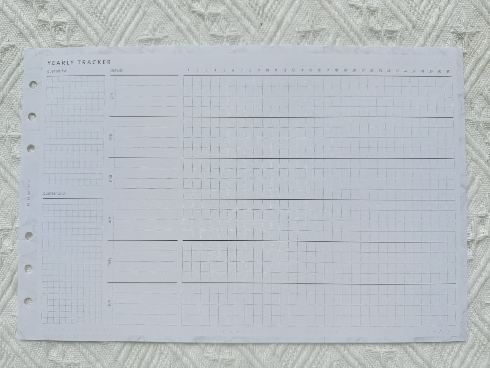 Yearly tracker with goal-setting and habit-planning pages, ideal for New Zealand users. Sailor Creations