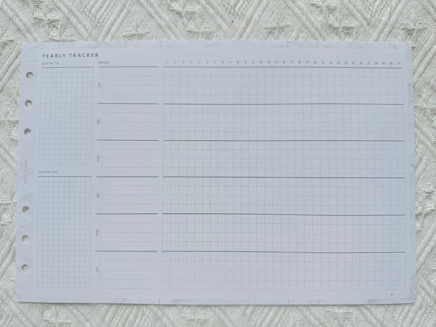 Yearly tracker with goal-setting and habit-planning pages, ideal for New Zealand users. Sailor Creations