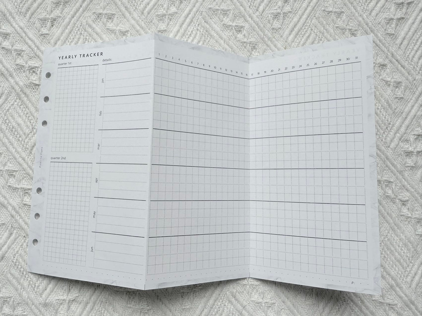 Yearly tracker with goal-setting and habit-planning pages, ideal for New Zealand users. Sailor Creations