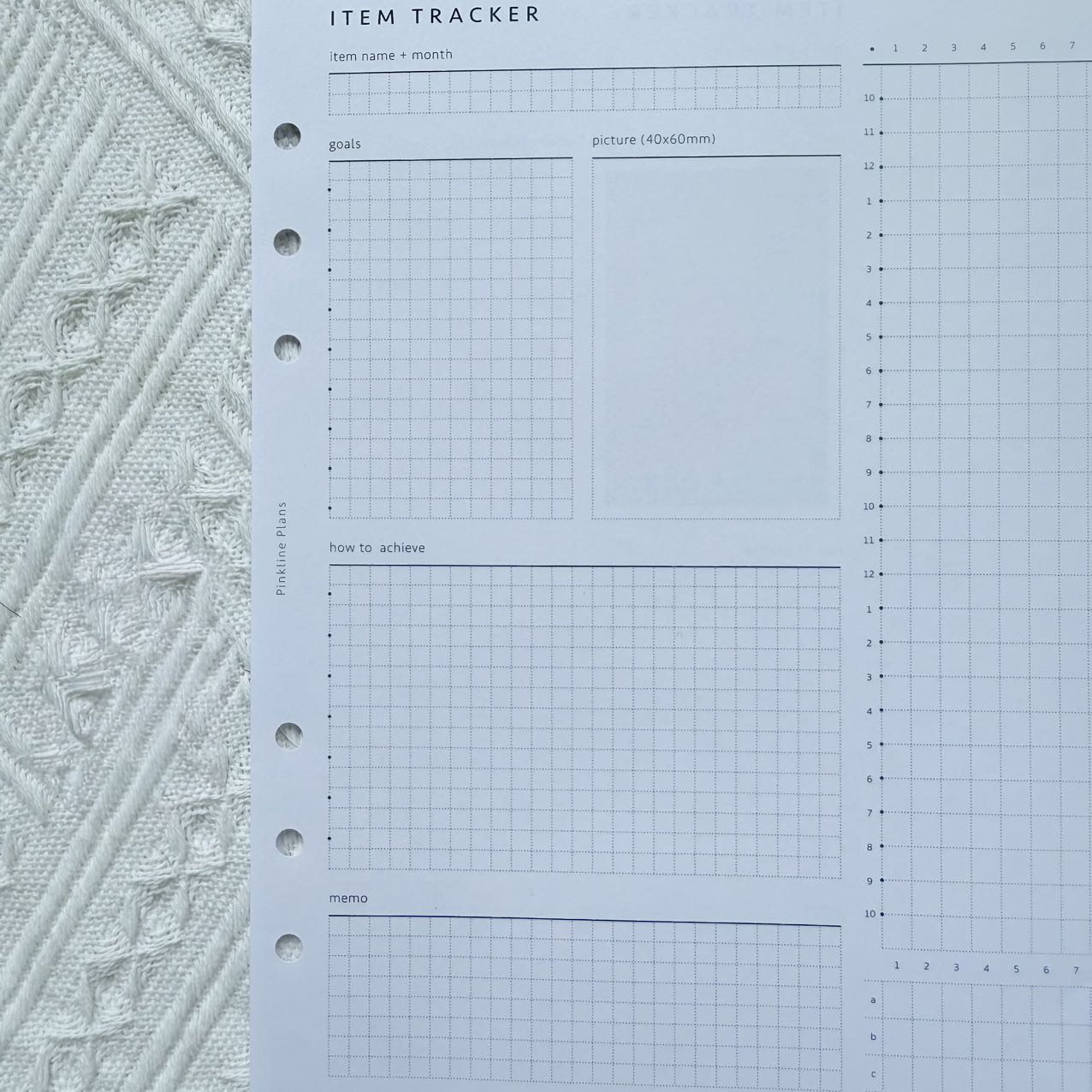 Monthly Goal Setting Pages for A5 Binders from Sailor Creations